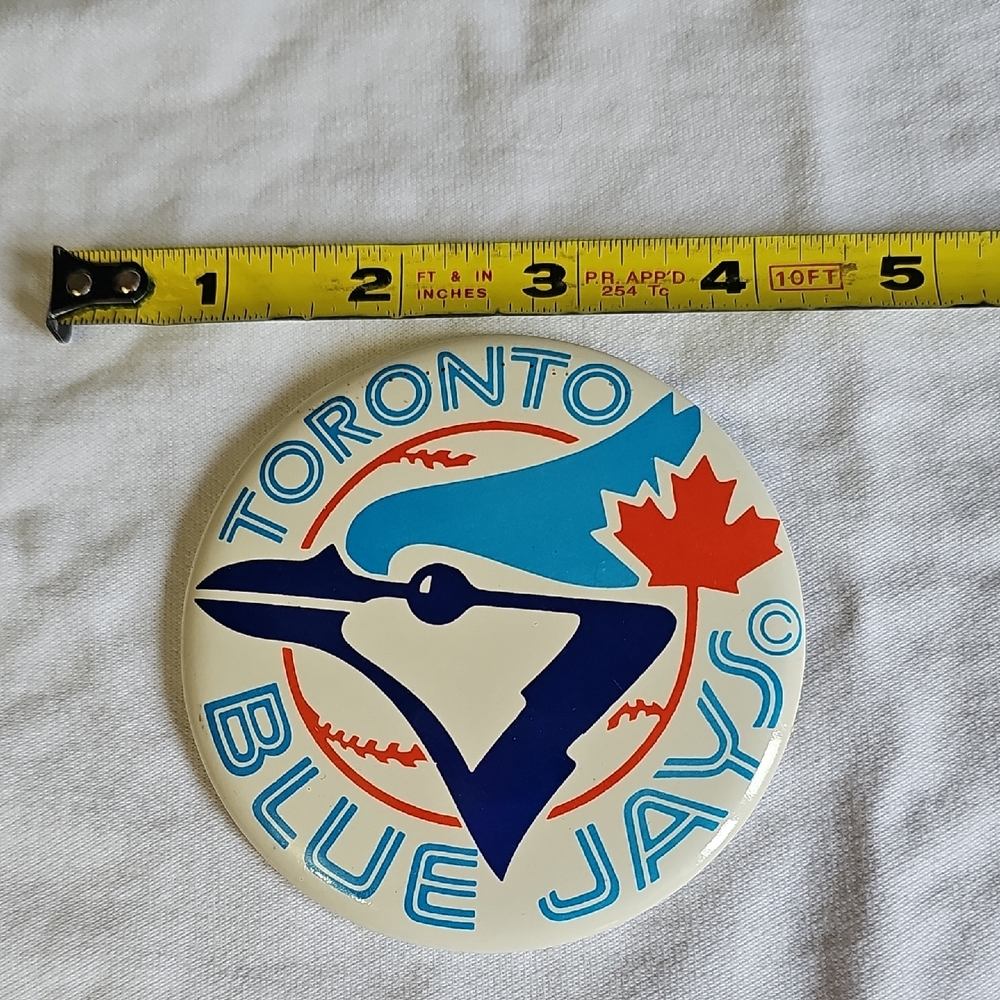 Toronto Blue Jays Vintage 3 1/4" Pinback Button Pin